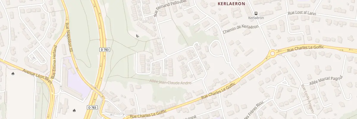 Plan du 26 Rue Fernand Pelloutier à Quimper