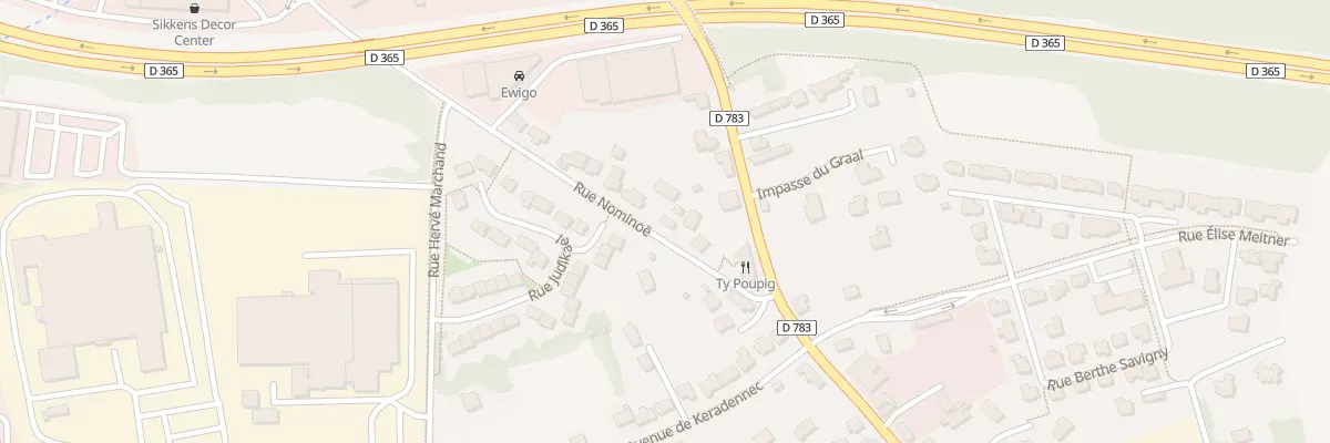 Plan du 32 Rue Nominoë à Quimper