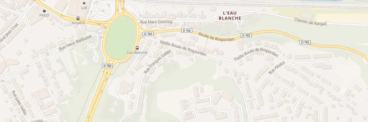 Plan du 11 Vieille Route de Rosporden à Quimper