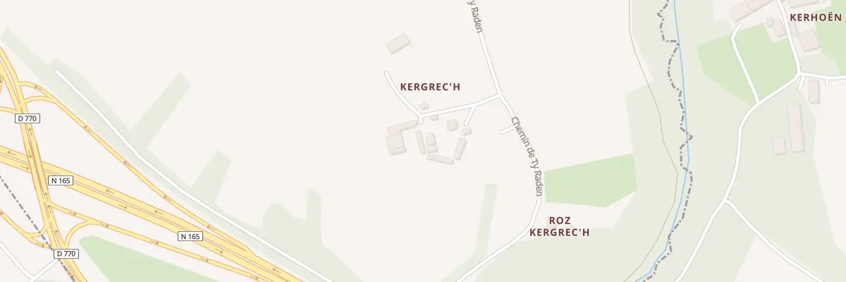 Plan du 150 Kergrec’h à Saint-Ségal