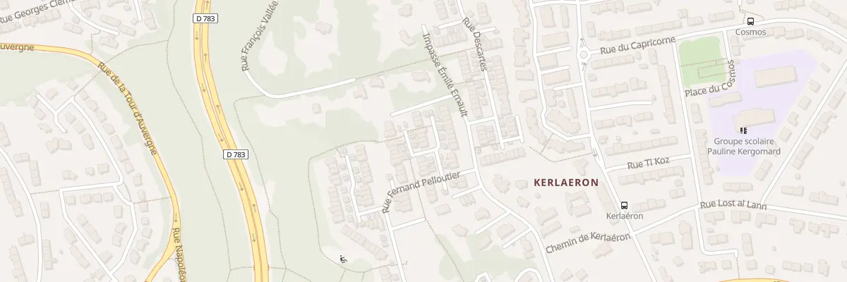 Plan du 202 Rue Fernand Pelloutier à Quimper