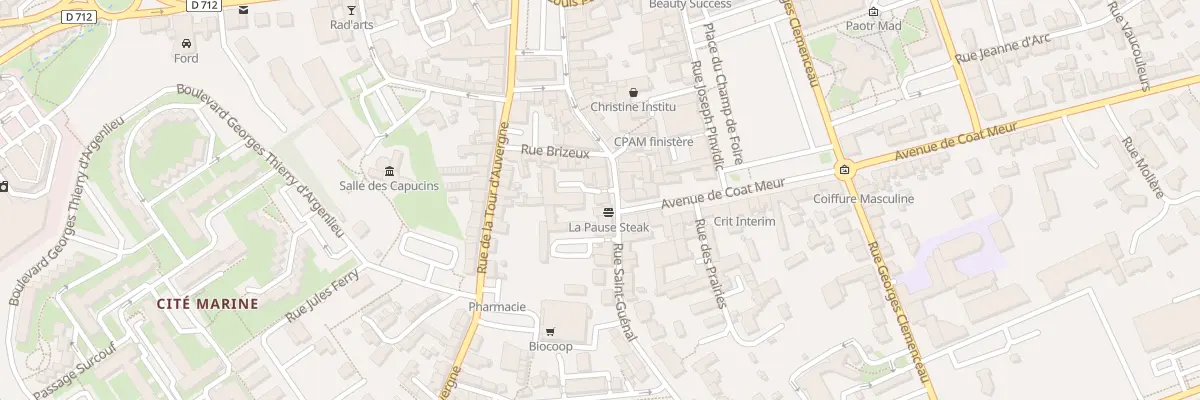 Plan du 14 Rue Saint Guénal à Landivisiau