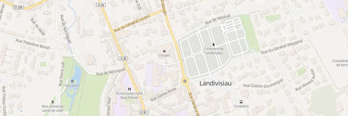 Plan du 35B Rue du Général Mangin à Landivisiau