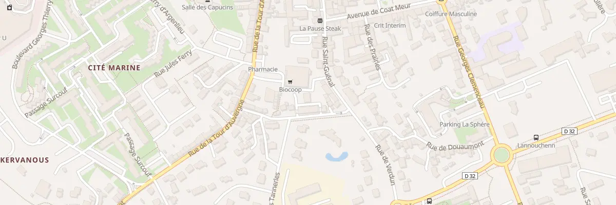 Plan du 21 Rue de Poulranet à Landivisiau