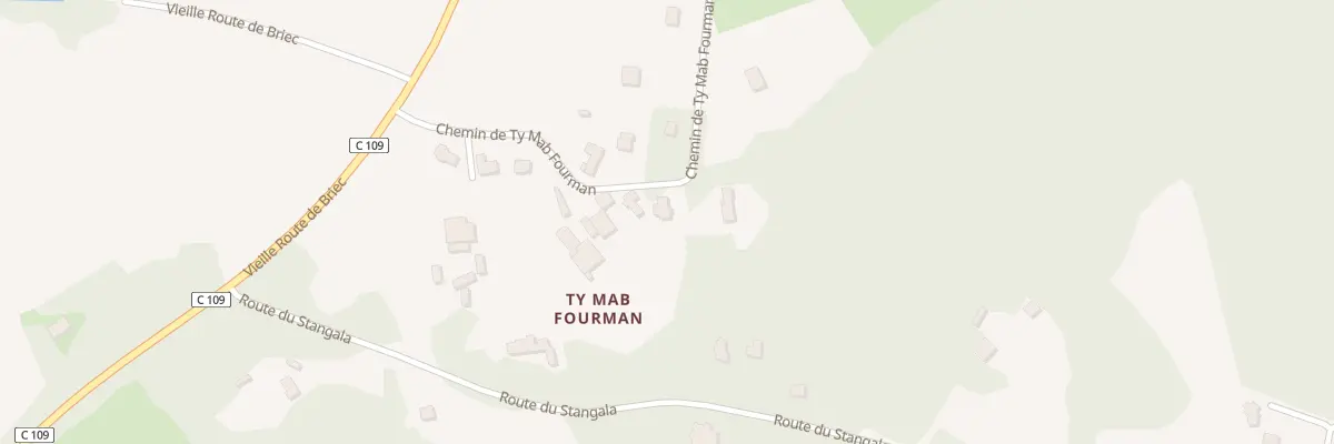 Plan du 19B Che de Ty Mab Fourman à Quimper