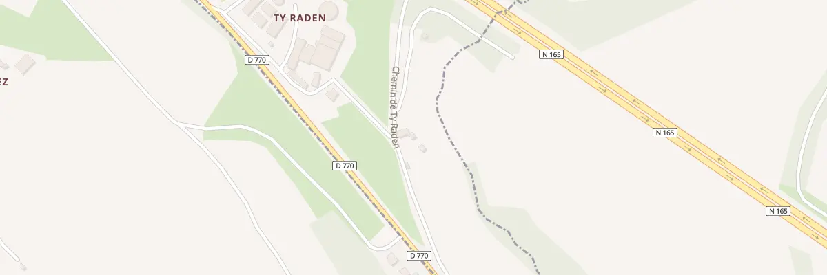 Plan du 154 Ty Raden à Saint-Ségal