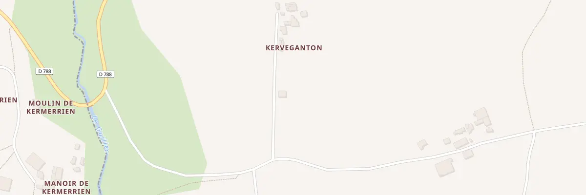 Plan du 1981C Kerverganton à Mespaul