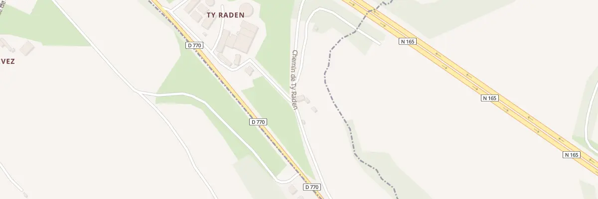 Plan du 155B Ty Raden à Saint-Ségal