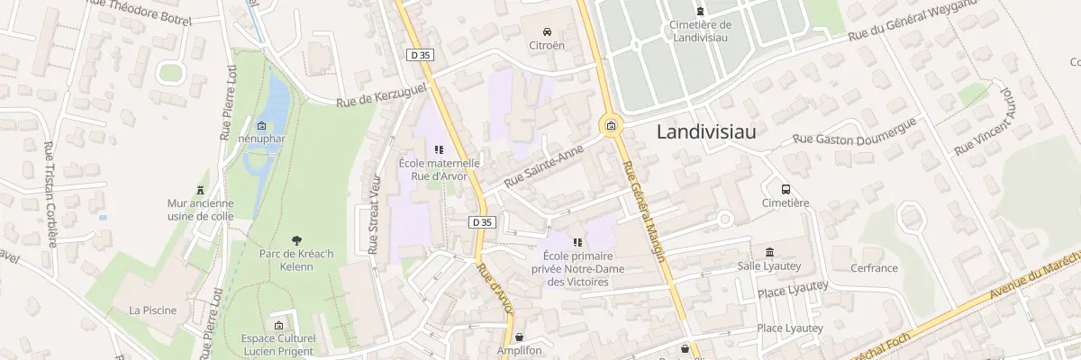 Plan du 8 Rue Sainte Anne à Landivisiau