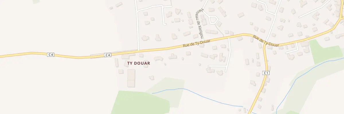 Plan du 23 Rue de Ty-Douar à Saint-Ségal