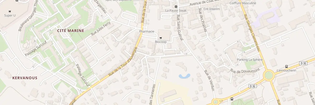 Plan du 13 Rue de Poulranet à Landivisiau