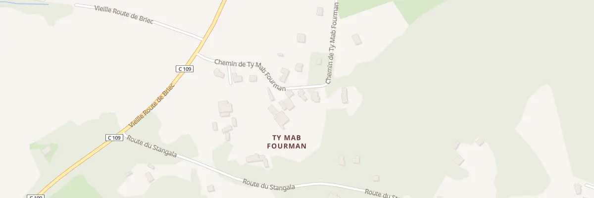 Plan du 19 Che de Ty Mab Fourman à Quimper