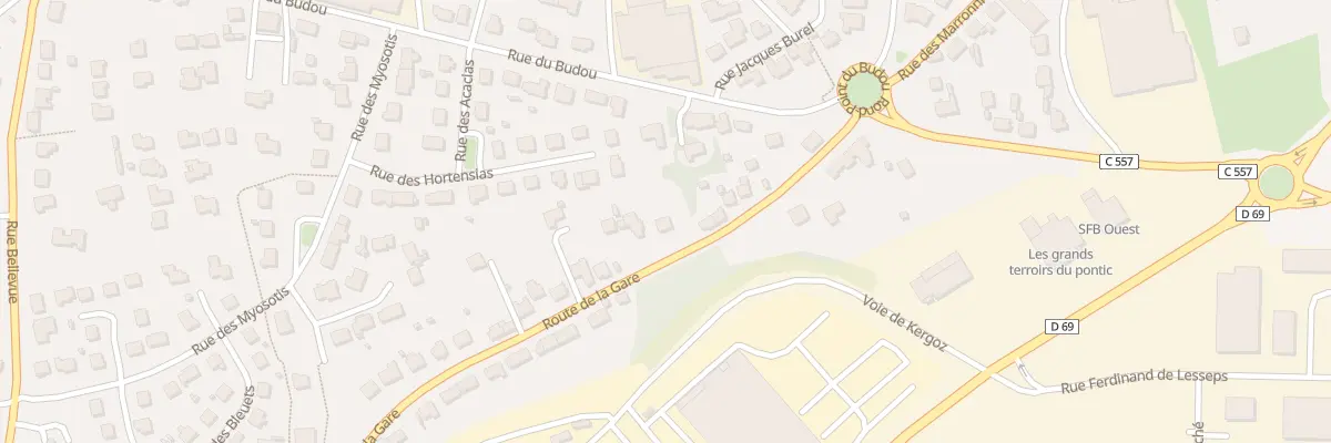 Plan du 14 Rue de la Gare à Landivisiau