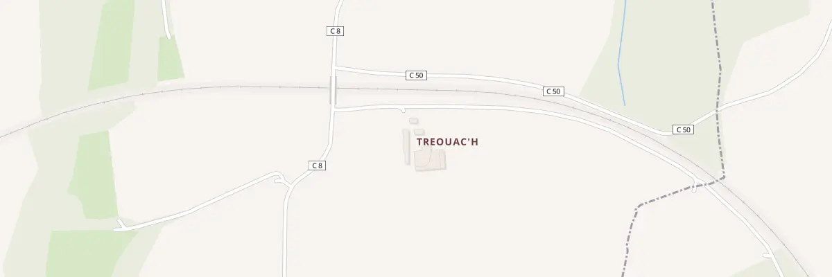 Plan du 1281 Treouac’h à Pont-de-Buis-lès-Quimerch