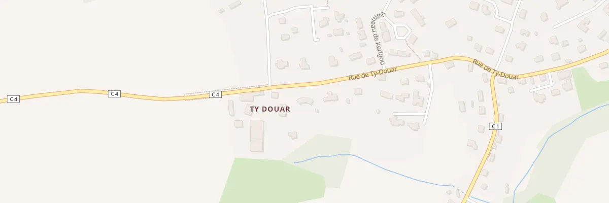 Plan du 25 Rue de Ty-Douar à Saint-Ségal