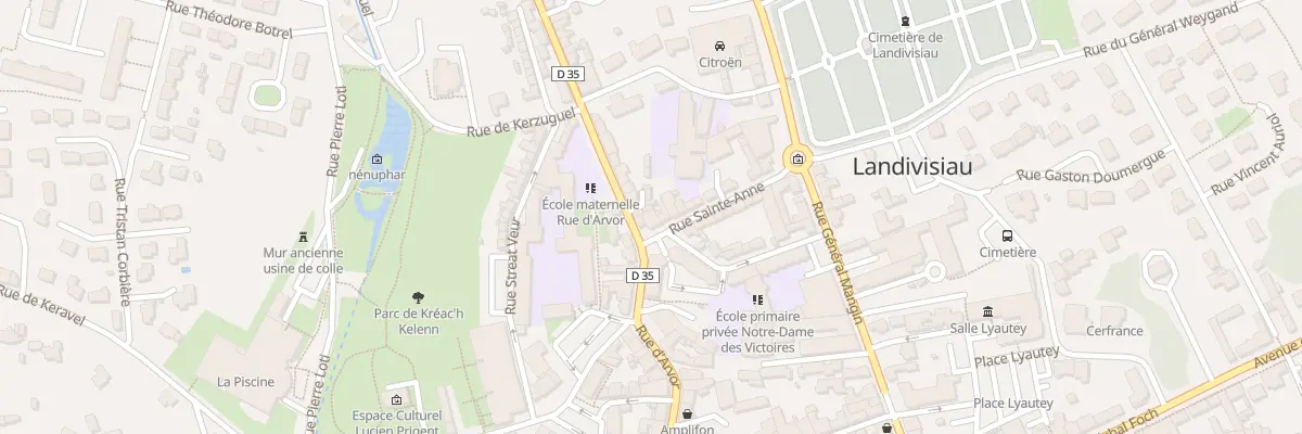 Plan du 3 Rue Sainte Anne à Landivisiau