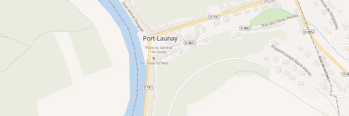 Plan du 7 Pl du Général de Gaulle à Port-Launay