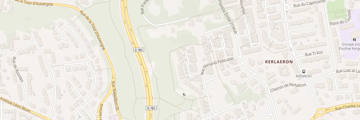 Plan du 140 Rue Fernand Pelloutier à Quimper