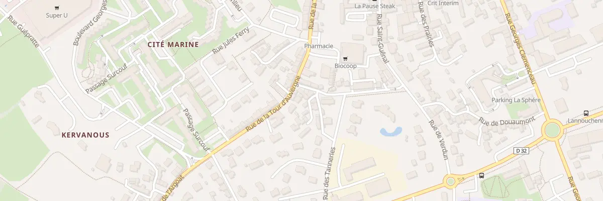 Plan du 6A Rue de Poulranet à Landivisiau