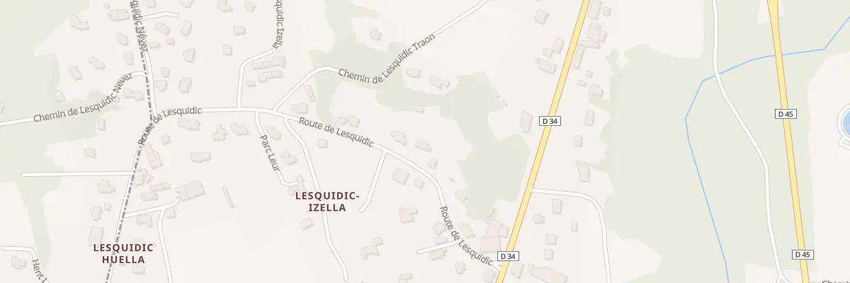Plan du 9T Rte de Lesquidic à Pleuven