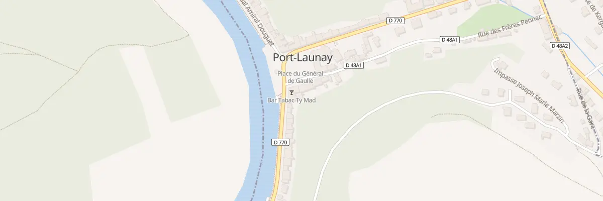 Plan du 8 Pl du Général de Gaulle à Port-Launay