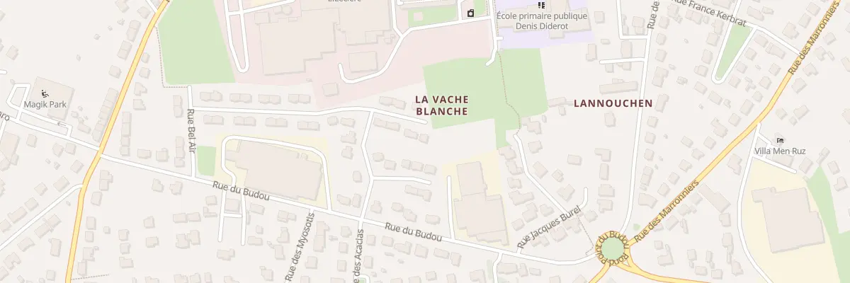 Plan du 28 Rue Bel Air à Landivisiau