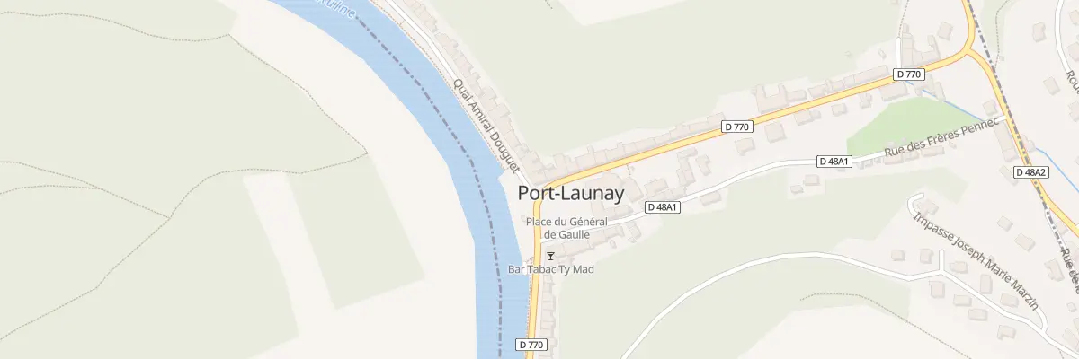 Plan du 1 Pl du Général de Gaulle à Port-Launay