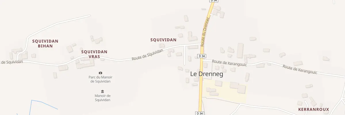 Plan du 5 Rte de Squividan à Laz
