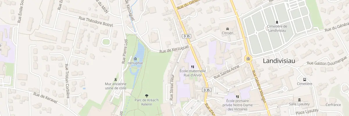 Plan du 35 Rue du Streat Veur à Landivisiau