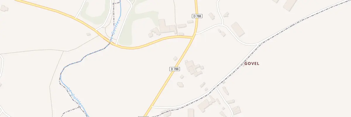 Plan du 100 Manoir de Kerguiduff à Plougoulm