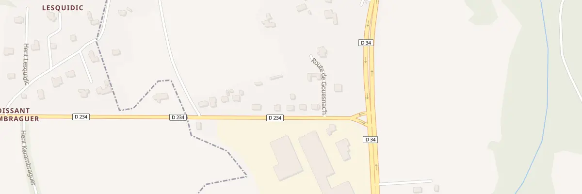 Plan du 7 Rte de Gouesnach à Pleuven