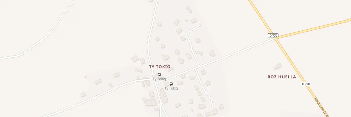 Plan de Ty Toquic à Landrévarzec