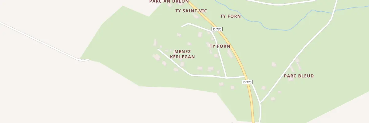 Plan du 259 Kersalé à Landrévarzec