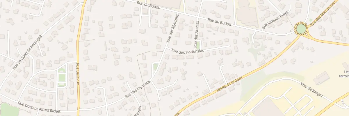 Plan du 2 Rue des Hortensias à Landivisiau
