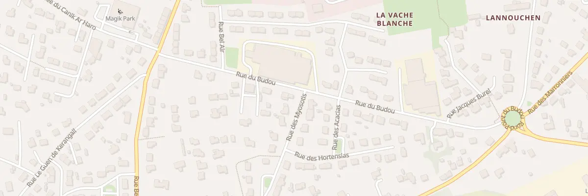 Plan du 18 Av du Budou à Landivisiau