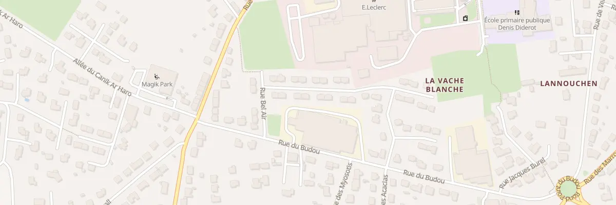 Plan du 8 Rue Bel Air à Landivisiau