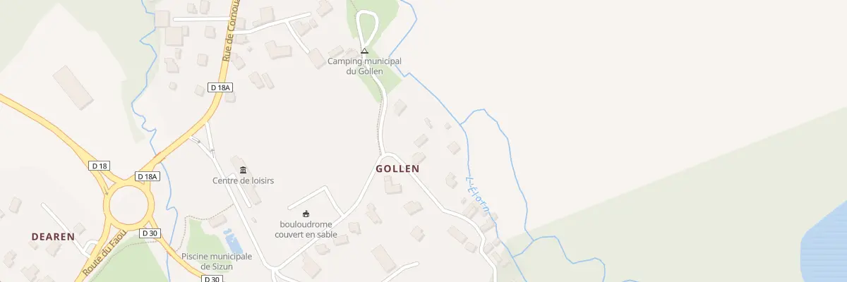 Plan du 4 Gollen à Sizun