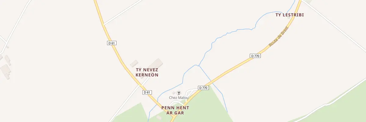 Plan du 286 Ty Nevez Kerneon à Landrévarzec