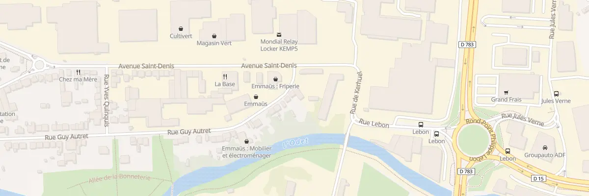 Plan du 108 Rue Guy Autret à Quimper
