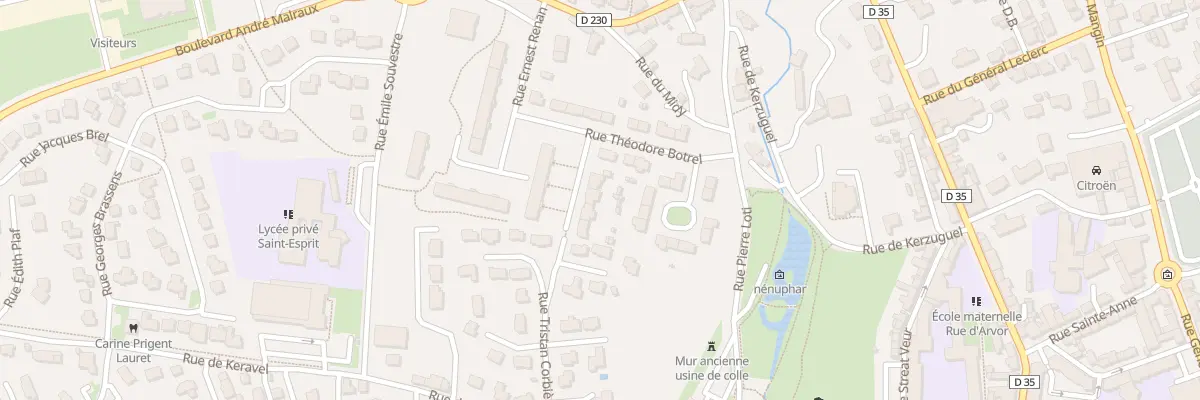 Plan du 3 Rue Tristan Corbière à Landivisiau