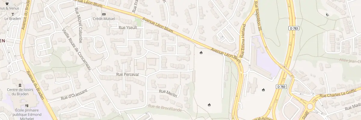 Plan du 35 Rue Tristan à Quimper