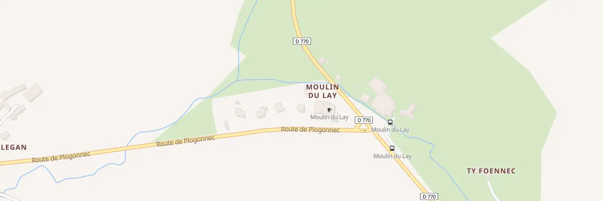 Plan du 12 Moulin du Lay à Landrévarzec