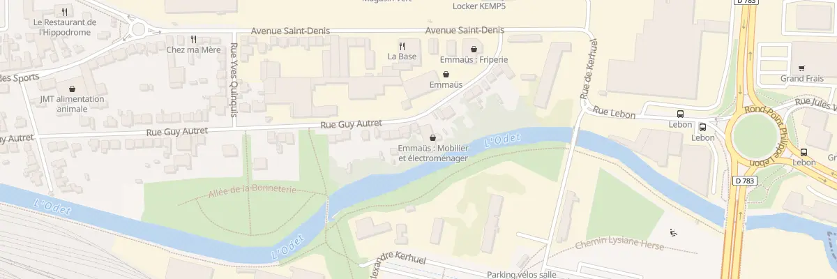 Plan du 92 Rue Guy Autret à Quimper