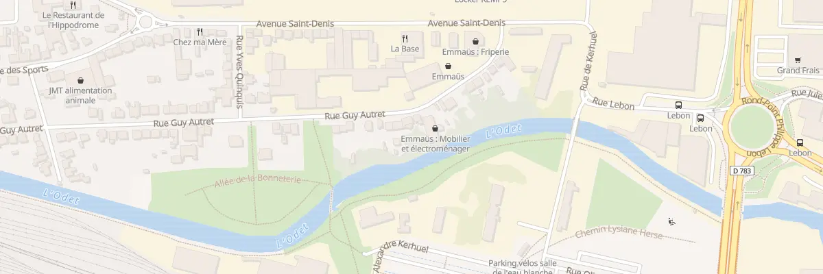 Plan du 90 Rue Guy Autret à Quimper