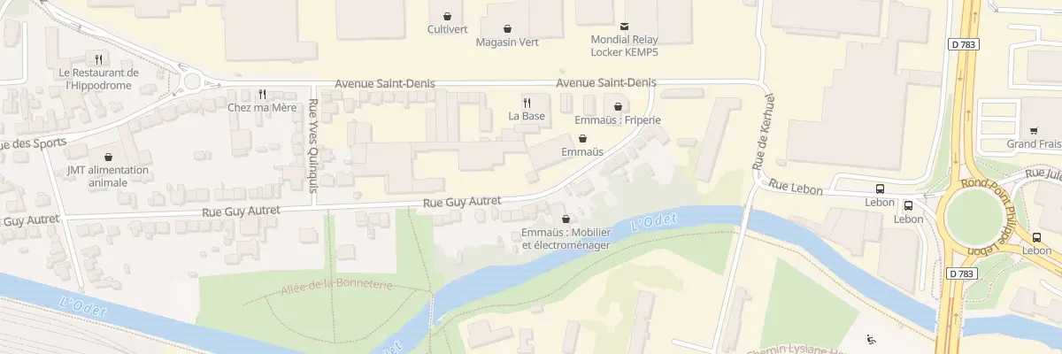 Plan du 55 Rue Guy Autret à Quimper