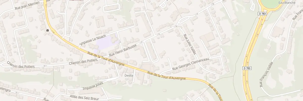 Plan du 23B Rue Henri Barbusse à Quimper