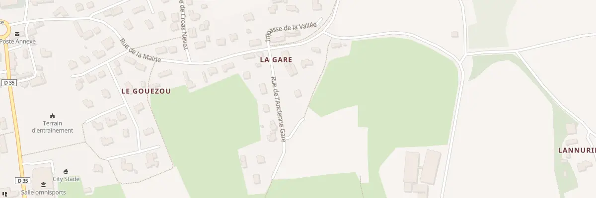 Plan du 3 Rue de l’Ancienne Gare à Plougourvest