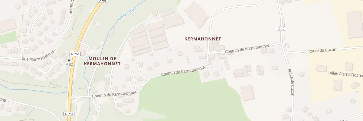 Plan du 46 Che de Kermahonnet à Quimper