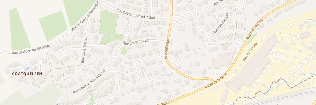 Plan du 2 Rue du Coteau à Landivisiau
