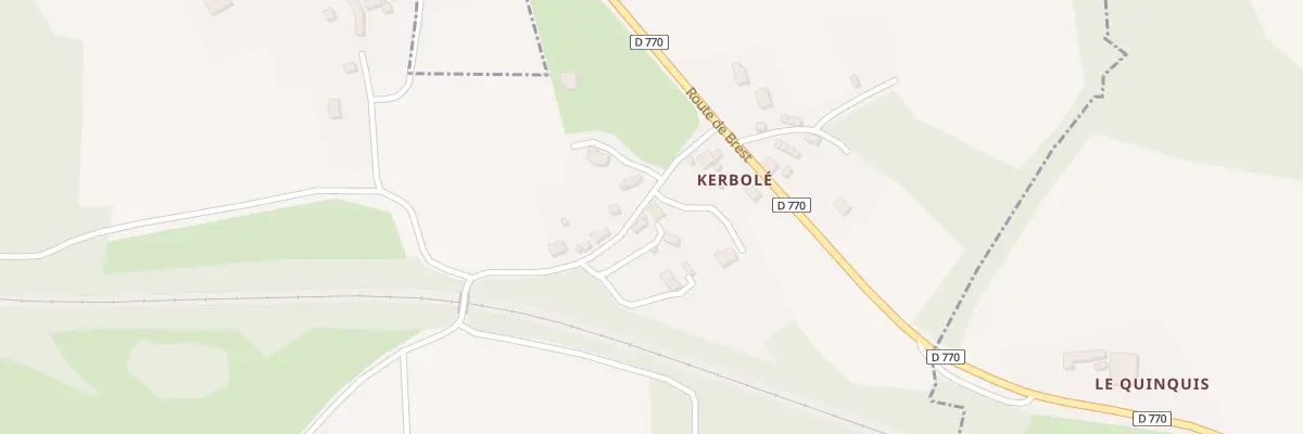 Plan du 434 Kerbolé à Cast